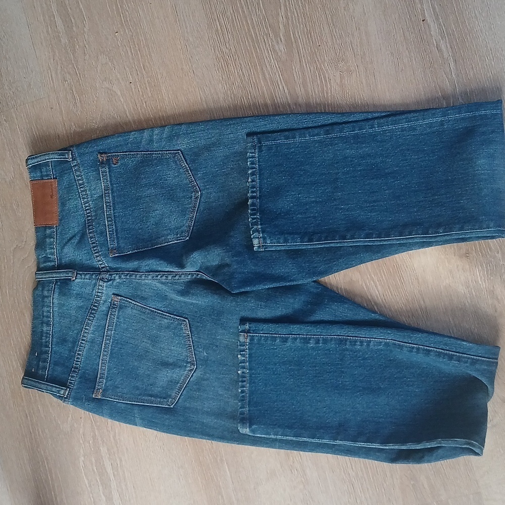 NEW Madewell Jeans Denim Distressed High Rise Slim Size 24 - Picture 4 of 11